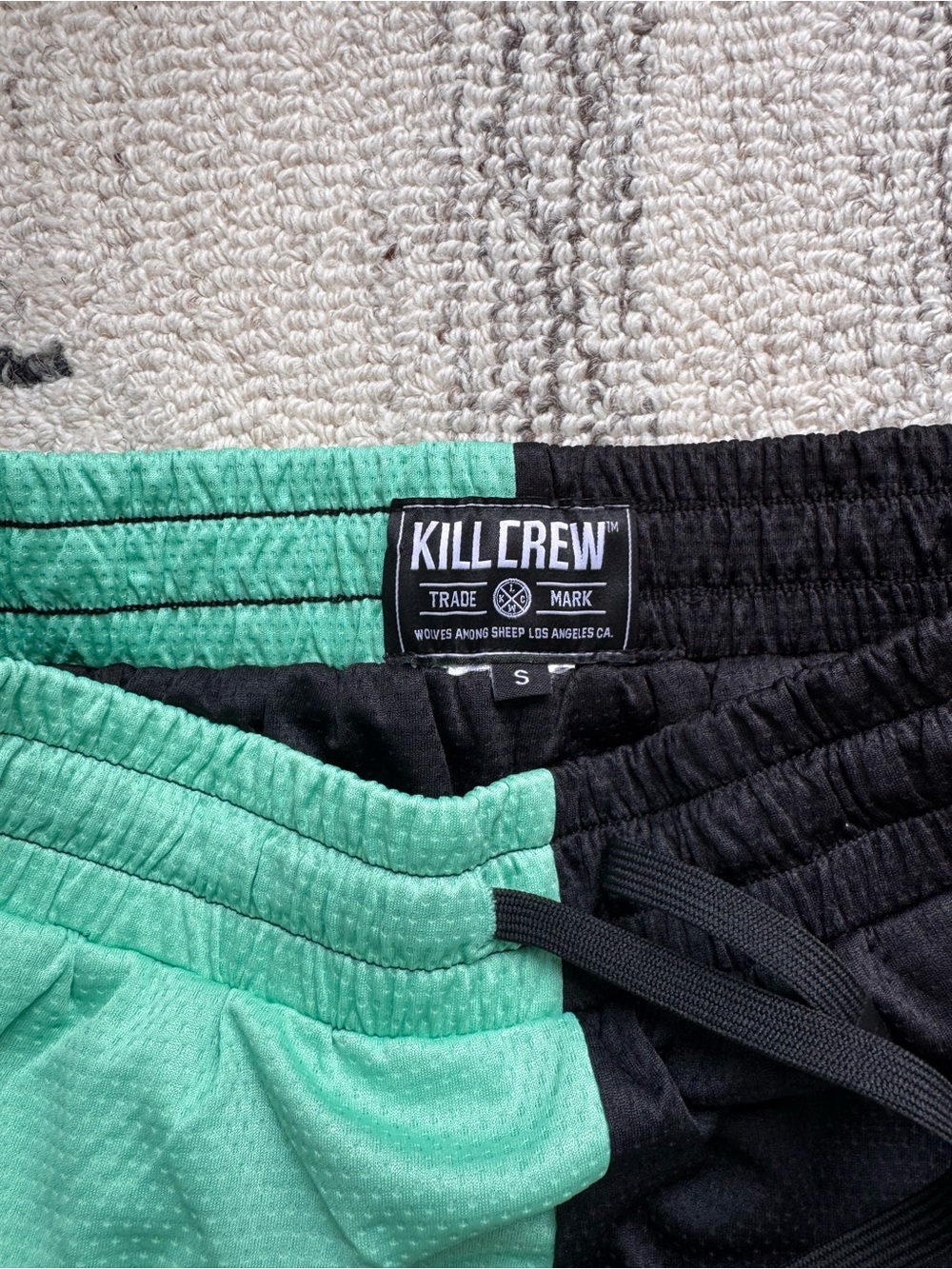 Kill Crew Mint & Black Muay Thai Shorts - Picture 3 of 3